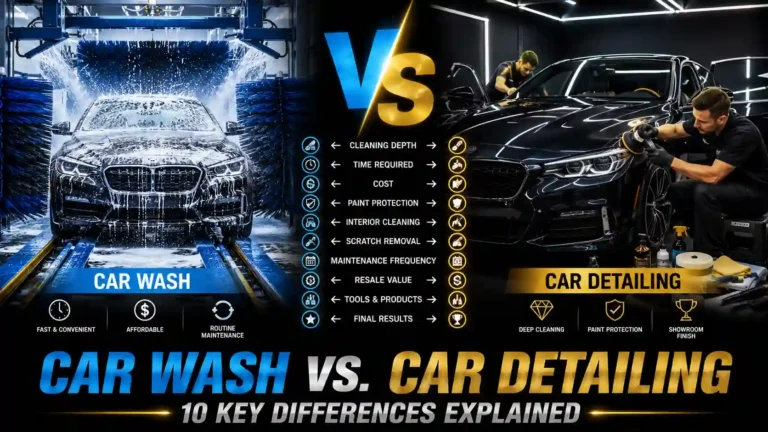 Car wash vs car detailing explained