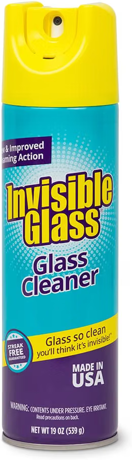 Invisible Glass Home Glass Cleaner Foaming Spray, 19 oz, 91160
