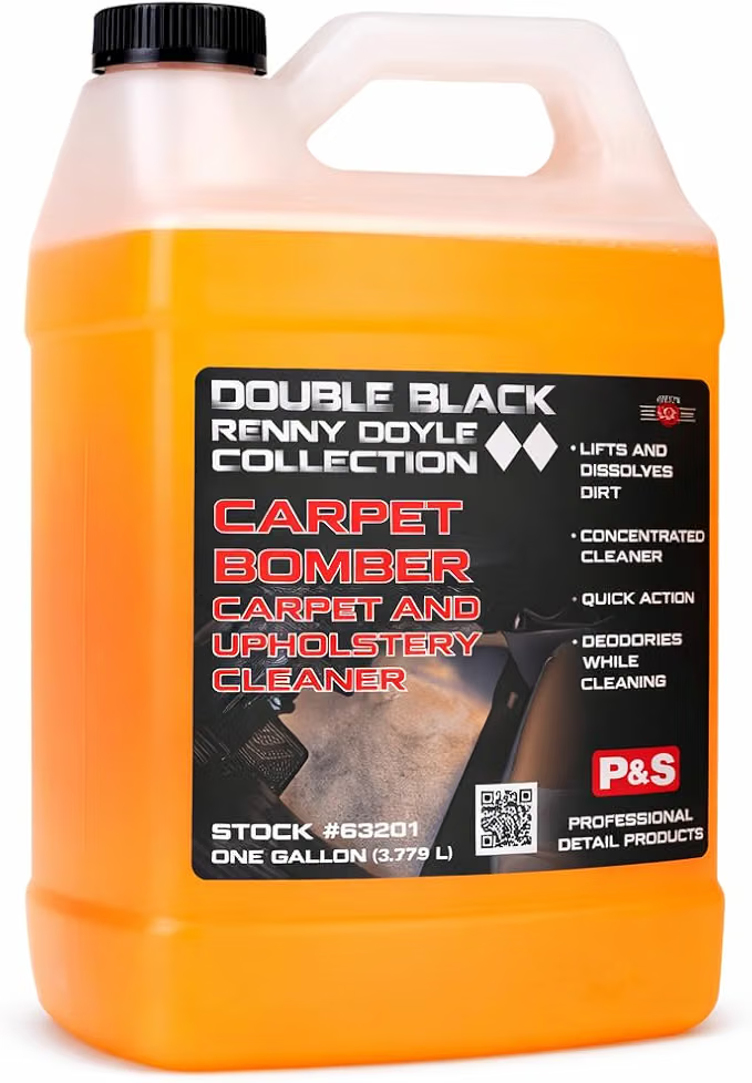P & S PROFESSIONAL DETAIL PRODUCTS Carpet Bomber – Professional Upholstery Cleaner, Citrus-Based Formula, Removes Grease, Dirt & Odors, Highly Dilutable, Safe for Engines & Wheel Wells - 1 Gallon
