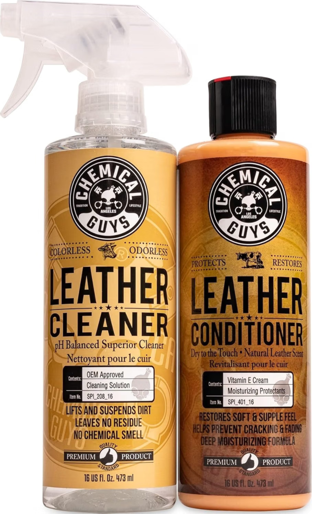 Interior and Leather Cleaner: Chemical Guys Leather Cleaner and Conditioner