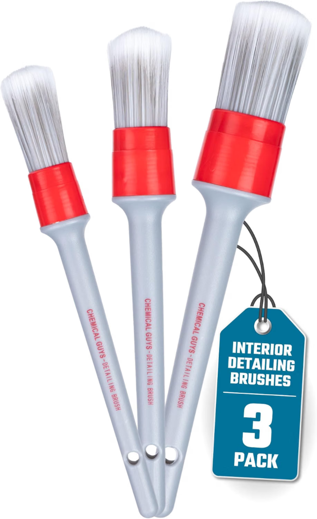 Detailing Brush Set: Chemical Guys Interior Detailing Brush Set