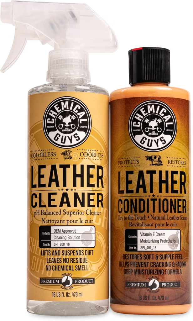 Chemical Guys Leather Cleaner and Conditioner Complete Kit – Best Overall