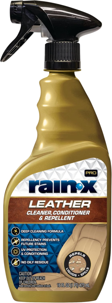 Rain-X Leather Cleaner, Conditioner & Repellent – Best for Stain and Water Repellency