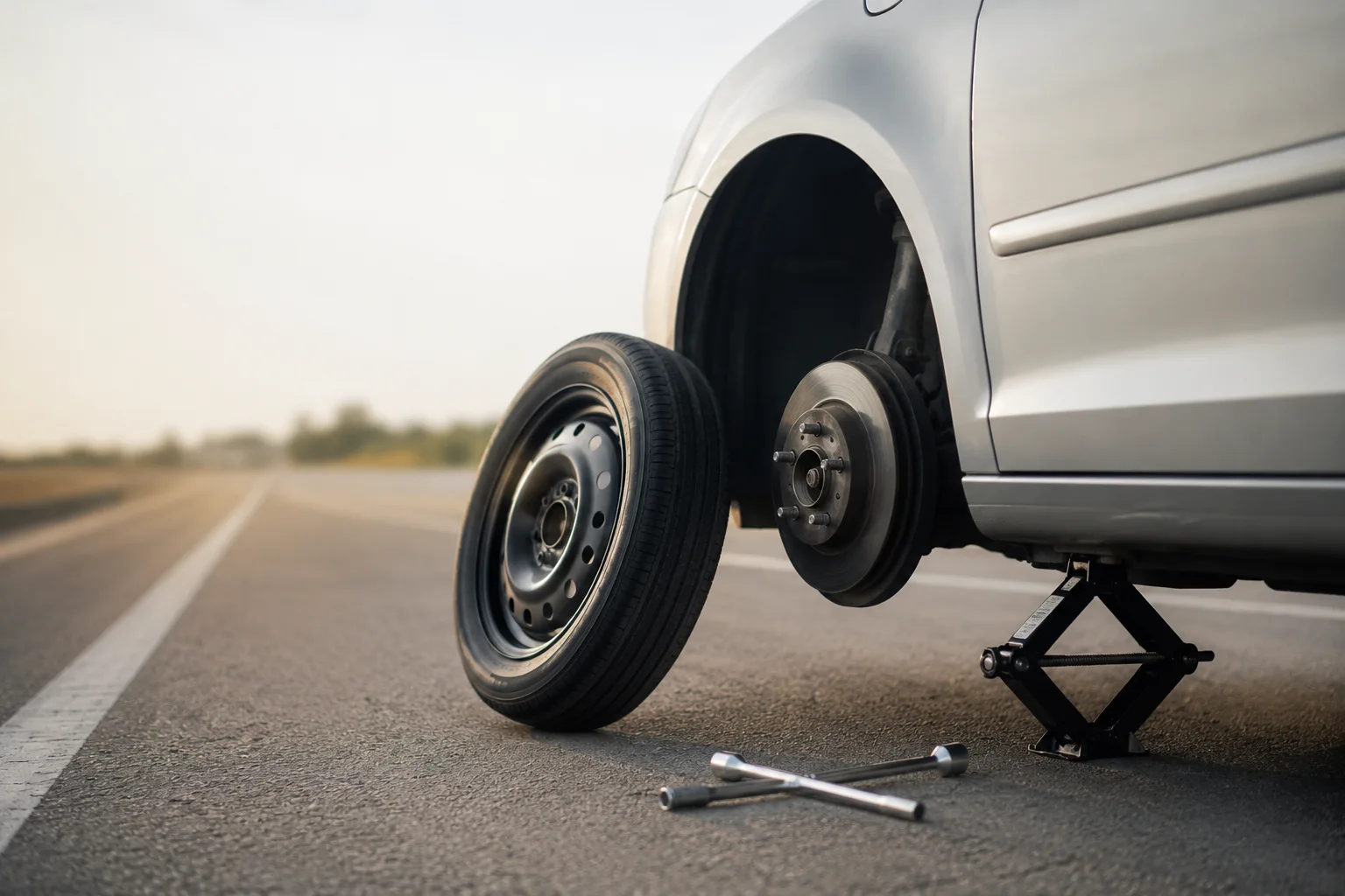 How to Change a Flat Tire Safely on the Roadside