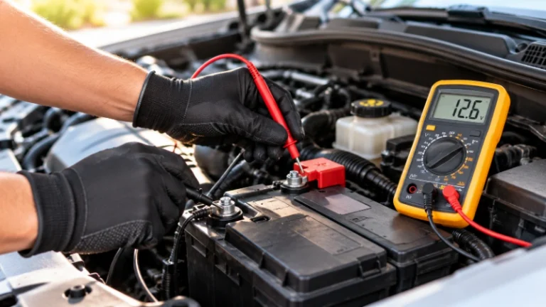 Testing a Car Battery with a Multimeter