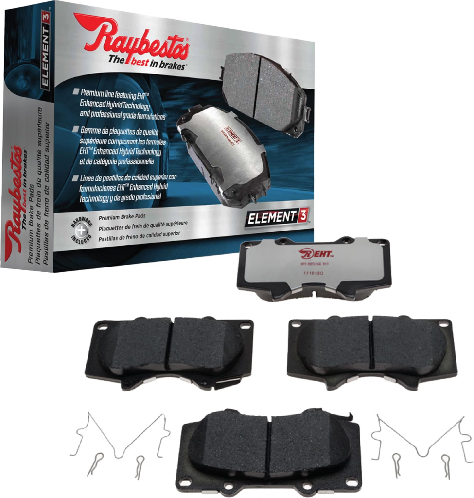Raybestos Element3 EHT Brake Pads (Best Hybrid Technology)