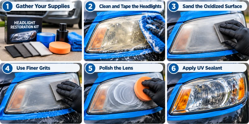 How to Fix Foggy Headlights at Home: Step-by-Step Restoration