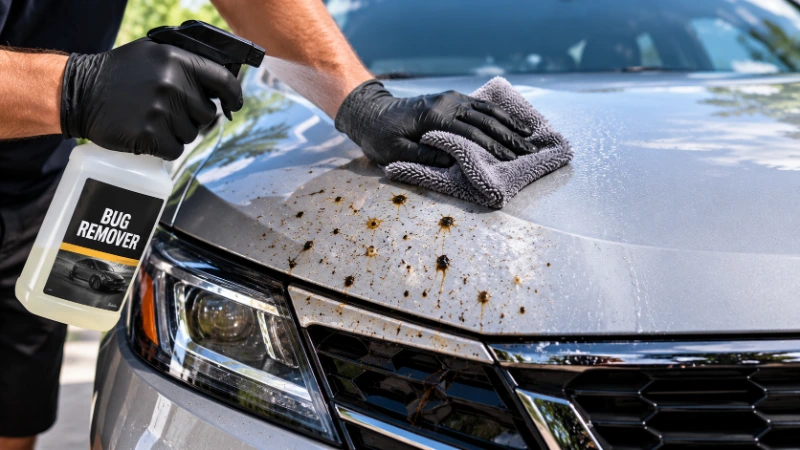 Remove Dried Bug Splatter