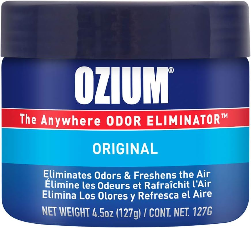 Ozium 4.5 Oz. 1 Pack Odor Eliminating Gel for Homes, Cars, Offices and More, Original Scent
