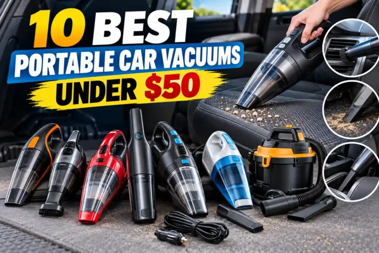 This section reviews 10 portable car vacuums under $50, comparing their key features, power sources, accessories, cleaning capabilities, and limitations. Each review highlights the best use case to help you choose the right vacuum for your car cleaning needs and budget.