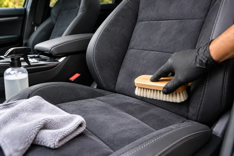 Alcantara Seat Cleaning Detail