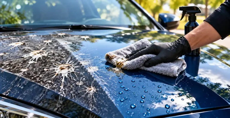 Before-and-After Car Hood Cleaning