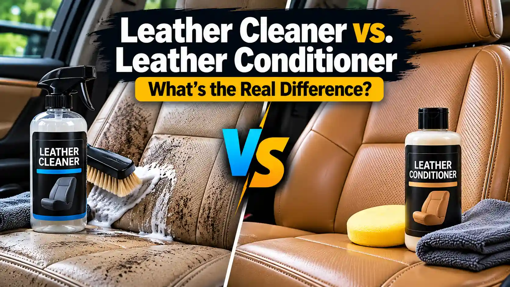 Leather Cleaner vs Conditioner_ Real Difference