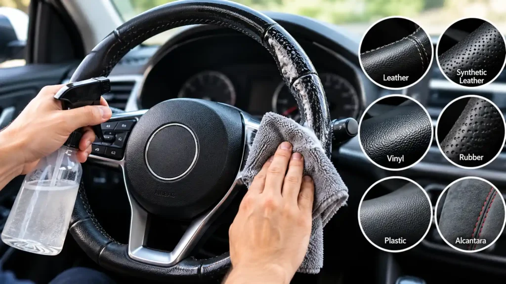 Steering Wheel Material Cleaning Guide