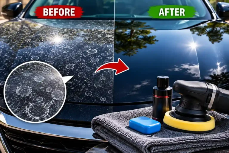 How to Remove Water Spots Etched Into Paint