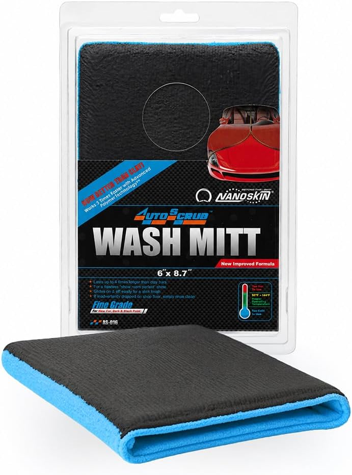 
Nanoskin AUTOSCRUB Fine Grade Wash Mitt,Weft Knitted Microfiber 
