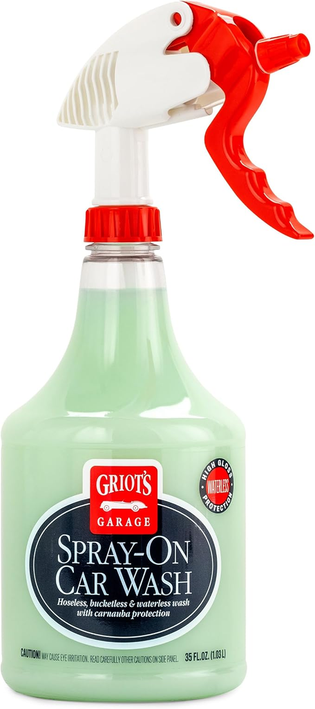 Griot's Garage Spray-On Car Wash for Vehicle Cleaning and Detailing, Rinseless and Waterless, 