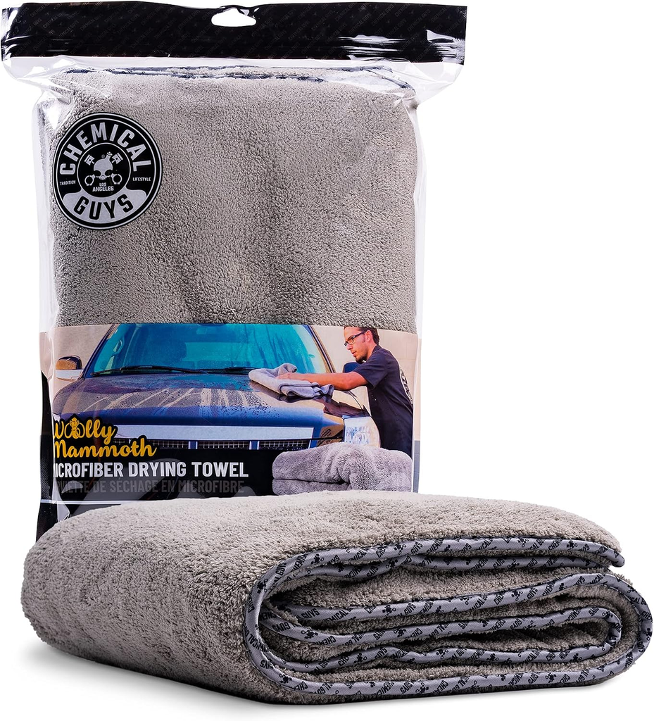 
Chemical Guys, Woolly Mammoth Large Microfiber Drying Towel, 36 x 25 in